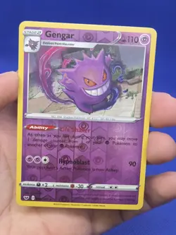 Pokemon SWSH01 Sword & Shield Base Set Gengar 085/202 Reverse Holo NM/LP - Image 2