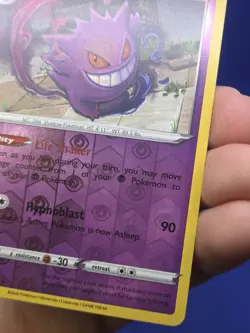Pokemon SWSH01 Sword & Shield Base Set Gengar 085/202 Reverse Holo NM/LP - Image 4