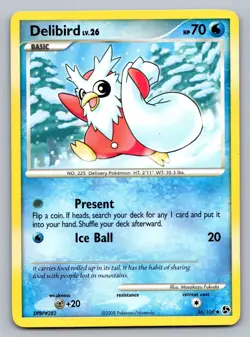 Pokemon TCG Great Encounters Delibird 36/106 - Image 1