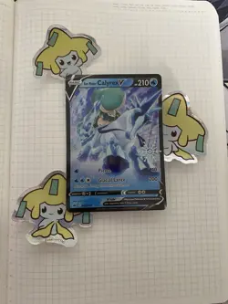 Ice Rider Calyrex V 045/198 Chilling Reign Holiday Snowflake Stamp - Pokemon TCG - Image 1