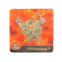 Pokemon Action Flipz 1999 #28 Machop/Machoke/Machamp - Image 1