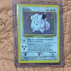 Pokemon TCG Clefairy Holo Base Set 5/102 Wizards of the Coast 1999 English NM! - Image 1