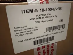 NEW Factory Sealed Case Pokemon TCG Mega Evolution ETB Elite Trainer Box ME01 - Image 1