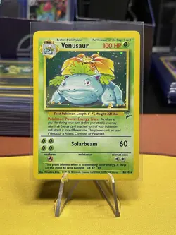 Pokemon Venusaur Holo Base Set 2 18/130 1999 WOTC HP+ LOOK AT PHOTOS - Image 1