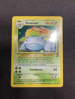 Pokemon Venusaur Holo Base Set 2 18/130 1999 WOTC HP+ LOOK AT PHOTOS - Image 2
