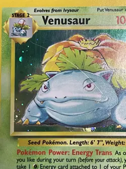 Pokemon Venusaur Holo Base Set 2 18/130 1999 WOTC HP+ LOOK AT PHOTOS - Image 3