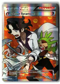 Professor Sycamore ⭐ 114/114 Holo Rare Ultra Steam Siege 2016 Pokemon NM/LP - Image 1