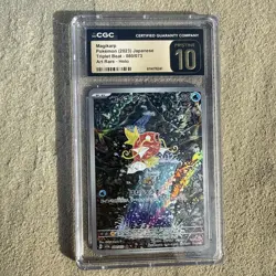 CGC 10 Pristine 2023 Pokemon Japanese sv1a Triplet Beat AR Magikarp 080/073 - Image 1