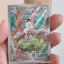Meowth 106/094 Illustration Rare ME02: Phantasmal Flames Pokemon TCG NM - Image 2