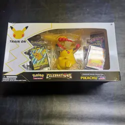 Pokemon TCG Celebrations Premium Figure Collection Pikachu VMAX - Damaged Sealed 820650809408 - Image 1