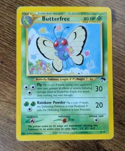 Pokemon TCG - Butterfree - Southern Isles 9/18 Vintage Promo - MODERATELY PLAYED - Image 1