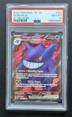 Pokemon TCG Gengar EX 193/162 Temporal Forces, PSA 10, UK Seller - Image 1