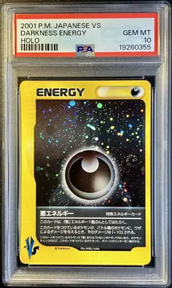 Pokemon Japanese VS DARKNESS ENERGY HOLO 2001 PSA 10 GM - amazing swirl 🌀 - Image 1