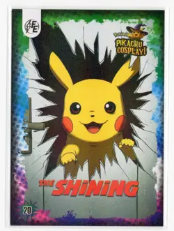 POKEMON PIKACHU COSPLAY - THE SHINING #20 * GALAXY HOLO - Image 1