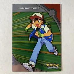 Pokemon Tv Animation Edition Series 2 Ash Ketchum HV1 Foil Blue Logo 2000 LP/NM - Image 1