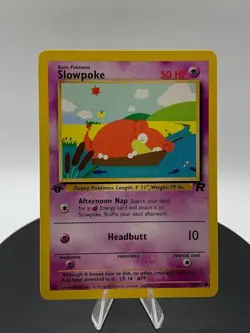 Pokemon - Slowpoke - Team Rocket 67/82 1st Edition - Common - LP - Image 4