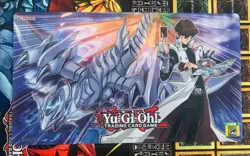 Yugioh Official Konami Blue-Eyes Jet Dragon & Kaiba Exclusive Playmat NEW SEALED - Image 1