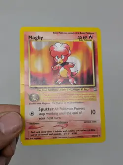 Magby Neo Genesis Rare Pokemon Card 23/111 Non Holo-HP - Image 3