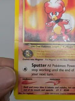 Magby Neo Genesis Rare Pokemon Card 23/111 Non Holo-HP - Image 4