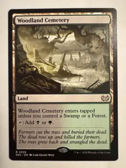 Woodland Cemetery DSC 0326 Magic the Gathering Duskmourn DSK MTG NM - Image 1