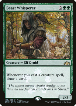 Beast Whisperer (FOIL) x1 - MTG Guilds of Ravnica Promos PGRN #123p - Image 1