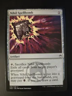 Nihil Spellbomb NM Masters 25 MTG FREE SHIPPING - Image 1