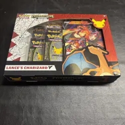Pokemon TCG Celebrations Collection Lance's Charizard V Box NEW Factory Sealed - Image 2