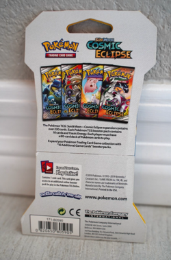 Pokemon TCG Sun & Moon Cosmic Eclipse Sleeved Booster Pack Sealed Solgaleo Lunal - Image 2