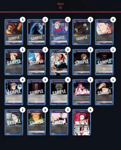 Union Arena Jujutsu Kaisen (JJK) Blue Sukuna Yuji Ready-To-Play Competitive Deck - Image 5