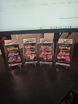 Empty Team Rocket 2000 WOTC Complete Artwork Pokemon Card Opened Packs - Image 1