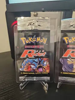 Empty Team Rocket 2000 WOTC Complete Artwork Pokemon Card Opened Packs - Image 2