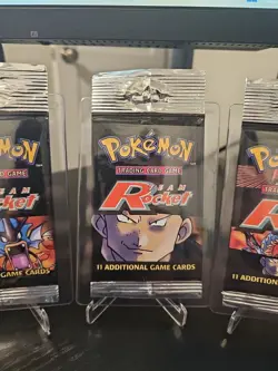 Empty Team Rocket 2000 WOTC Complete Artwork Pokemon Card Opened Packs - Image 3