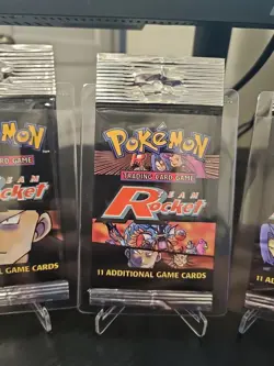 Empty Team Rocket 2000 WOTC Complete Artwork Pokemon Card Opened Packs - Image 4