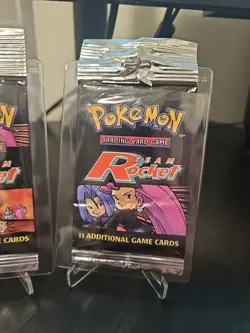 Empty Team Rocket 2000 WOTC Complete Artwork Pokemon Card Opened Packs - Image 5