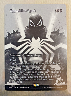 Spider-Man Magic the Gathering Opposition Agent #0019 Mythic Rare Showcase Card - Image 1