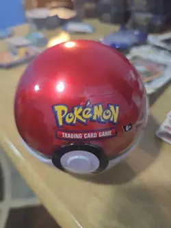 Pokemon TCG Poke Ball Tin Sealed 3 Booster Packs & Coin 2023 Trading Card Game - Image 1
