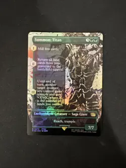 Summon: Titan (Borderless) Final Fantasy Foil Mint - Image 1