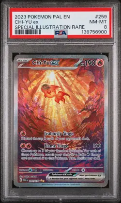 PSA 8 NM-Mint Chi-Yu ex 259/193 Special Illustration Rare - Pokemon PAL SV02 - Image 1