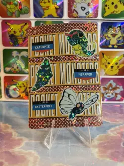 Pokemon Butterfree Vintage Pocket Monsters Vending HOLO Prism Sticker Nintendo - Image 1