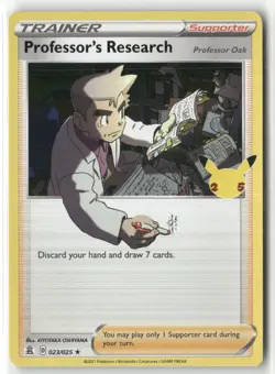 Pokemon Professor's Research Holo Rare Celebrations 023/025 NM - Image 1