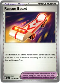 Pokemon TCG Scarlet & Violet - Rescue Board 159/162 - Uncommon Pokemon Tool - Image 1