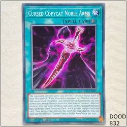 Cursed Copycat Noble Arms - DOOD-EN082 - Common 1st Edition Yugioh - Image 1