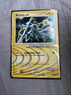 Pokemon TCG Arceus Platinum Holo Rare Card AR6 (2009) - Image 1
