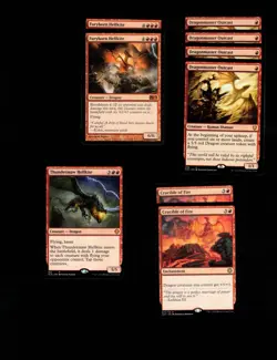 Dragon Fire!-60 Card Magic the Gathering Deck-MTG-Rares-Mythics-Red Burn - Image 1
