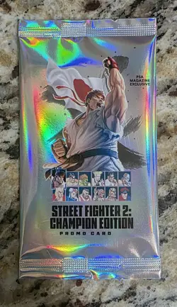 Street Fighter 2: Champion Edition Promo Card Pack PSA Magazine Exclusive Sealed - Image 1