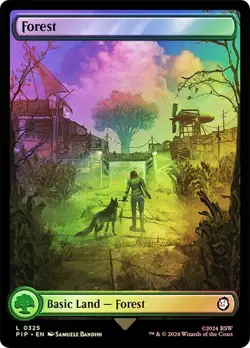 Forest FOIL - 0325 - Fallout PIP MTG - Image 1