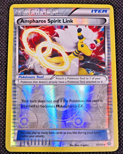 Pokemon Ampharos Spirit Link #70/98 - XY Ancient Origins Reverse Holo LP/MP -L35 - Image 1