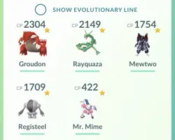 TWO * Pokemon Go PTC Acc, Guaranteed Lucky Armor Mewtwo - Image 2