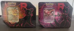 Pokemon Team Rocket Tin Bundle – Mewtwo & Persian (Brand New/Sealed) - Image 1