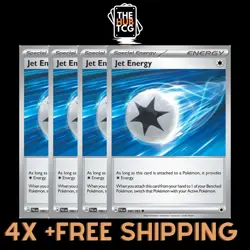 4x Jet Energy 190/193 Sv02: Paldea Evolved Non-Holo - Pokemon Playset - Image 1